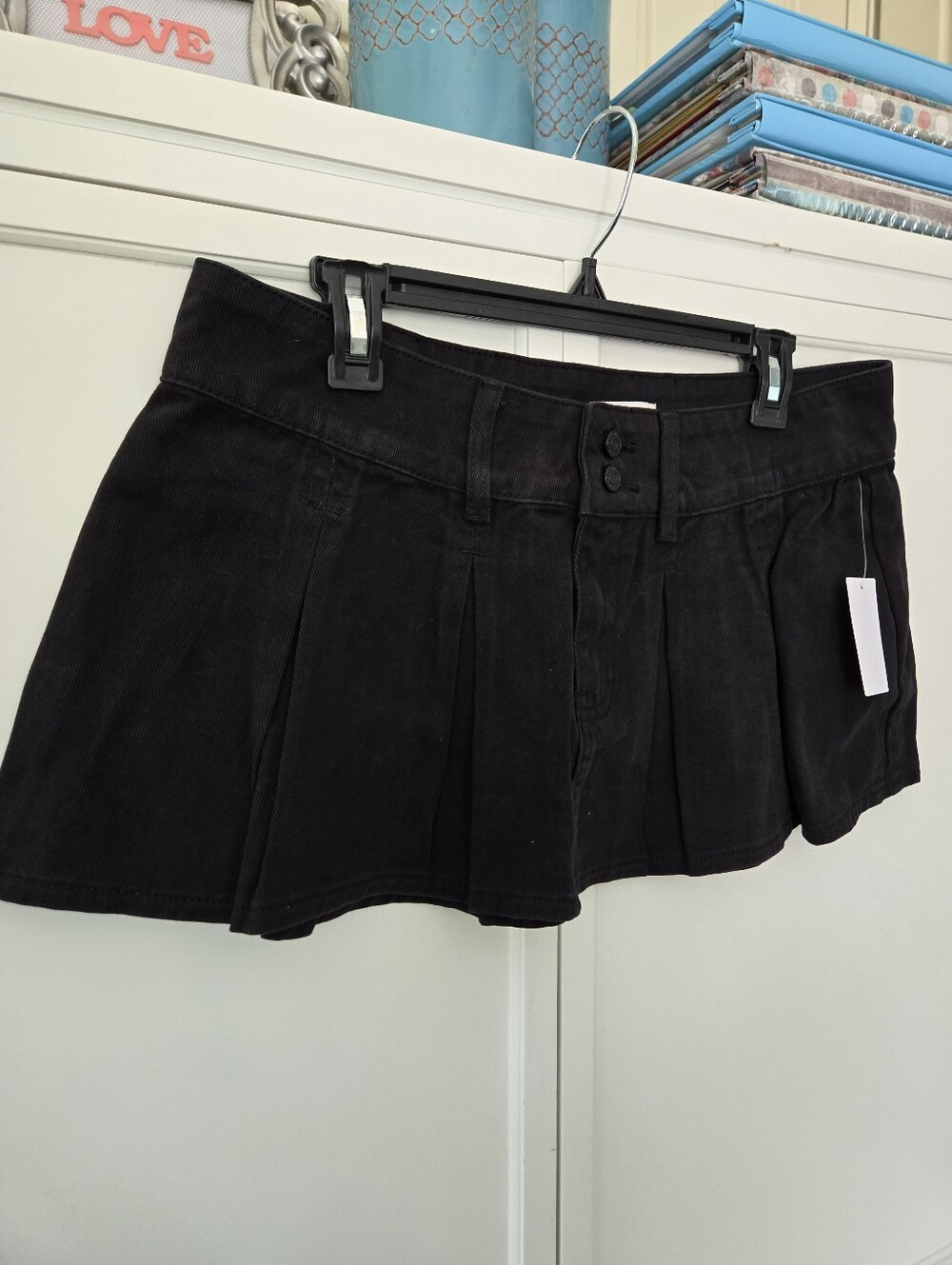 NWT Black PACSUN Denim Mini Skirt